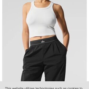 Alo yoga goddess white tank top